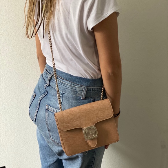 GUCCI LEATHER CROSSBODY BAG - Picture 6 of 8